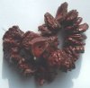16inch Strand of Walnut Shell Dyed & Polished Red